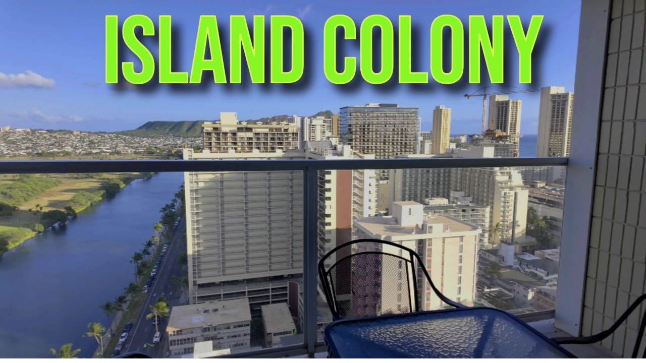 【4K】𝐖𝐀𝐋𝐊 🇺🇸 The Island Colony Timeshare in Waikiki, Hawaii 🏖️🌺🌞