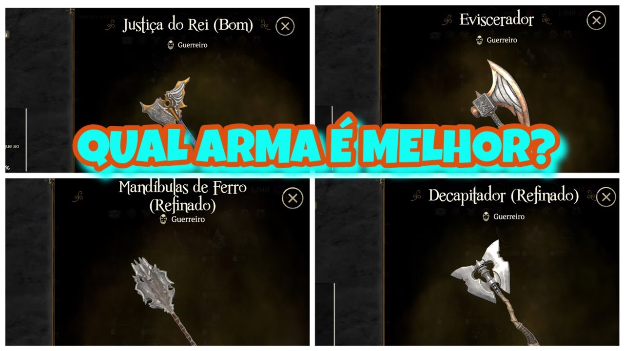 EVIL LANDS - GUERREIRO - Qual  arma é a melhor ?