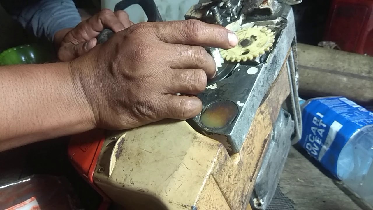 Stihl 381,038 reparasi/servis gear pompa oli