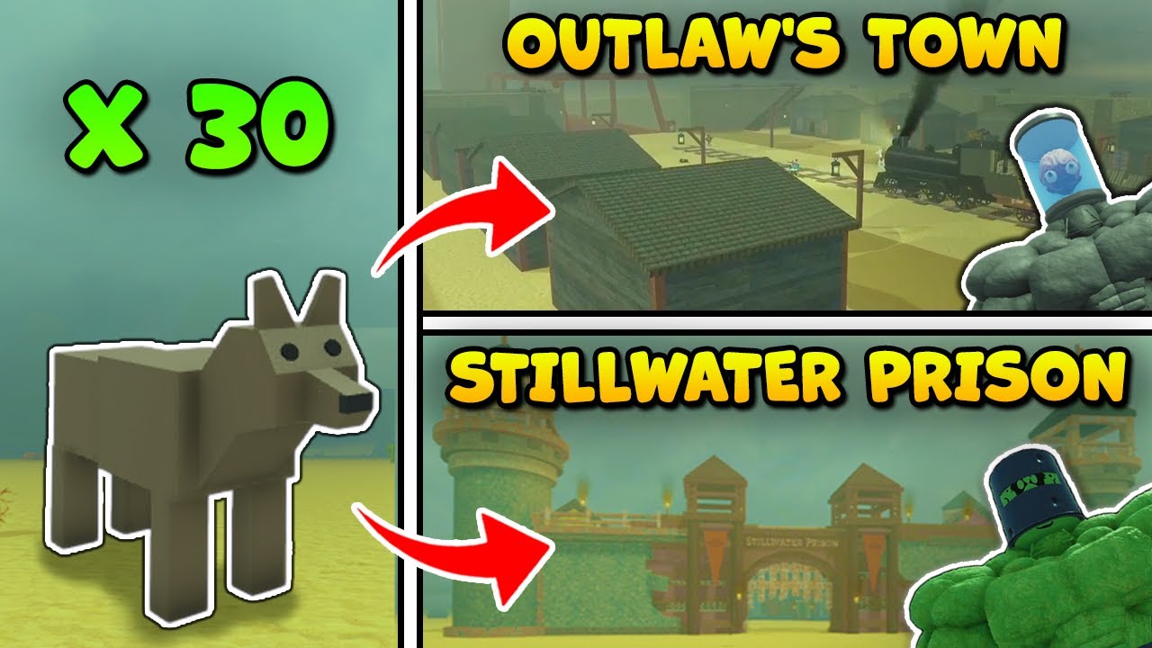 Dead Rails | Roblox | 30 Wolves vs Stillwater Prison and Outlaw's Town
