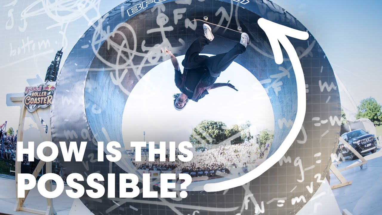 Attempting A 360 Loop On A Skateboard