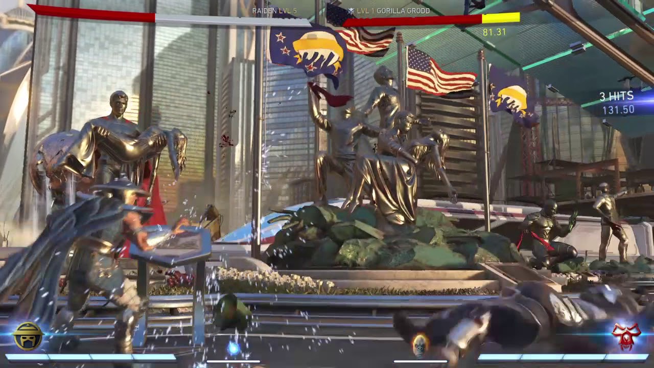 Injustice 2 Raiden vs Gorilla Grodd