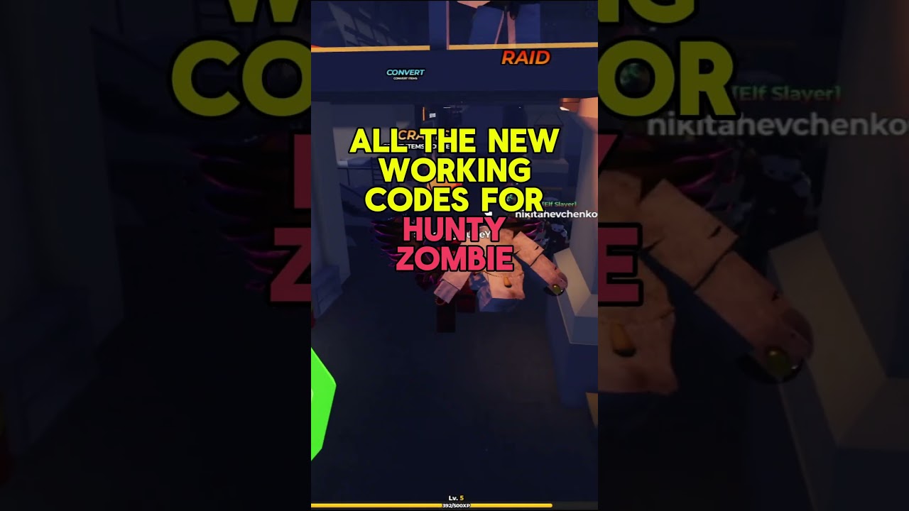 All New Codes in Hunty Zombie Roblox (Update)