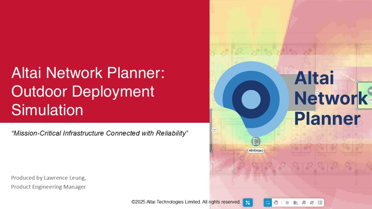 Altai Network Planner — Outdoor Deployment Simulation 