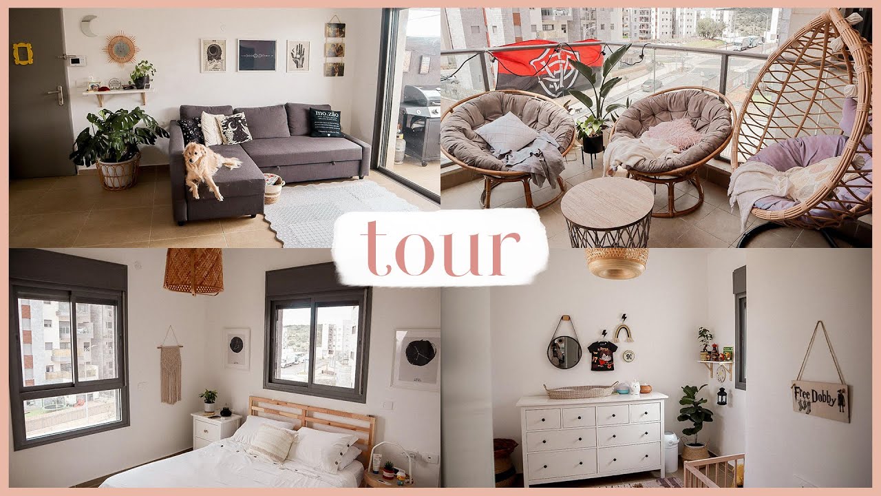 TOUR PELO APARTAMENTO ESTILO BOHO/MINIMALISTA: 4 QUARTOS, 110 M² EM ISRAEL