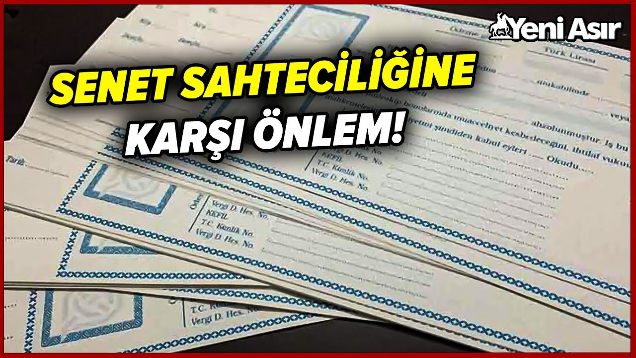 Kırtasiyeden Senet Alma Dönemi Bitiyor! Yeni Senet Sistemi Hayata Geçirilecek I Yeni Asır
