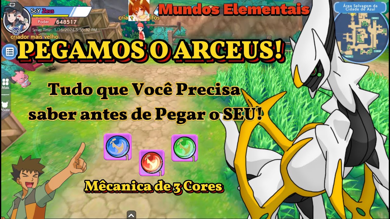 Pegamos o Arceus  Guia completo sobre ele! Pokemons  Mundos Elementais