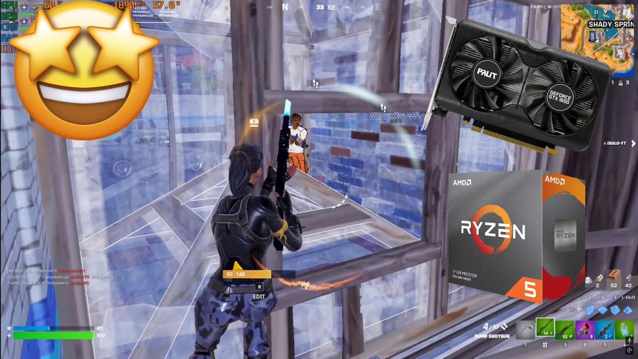 GTX 1650 | Ryzen 5 3600 | Fortnite Gameplay in 2025