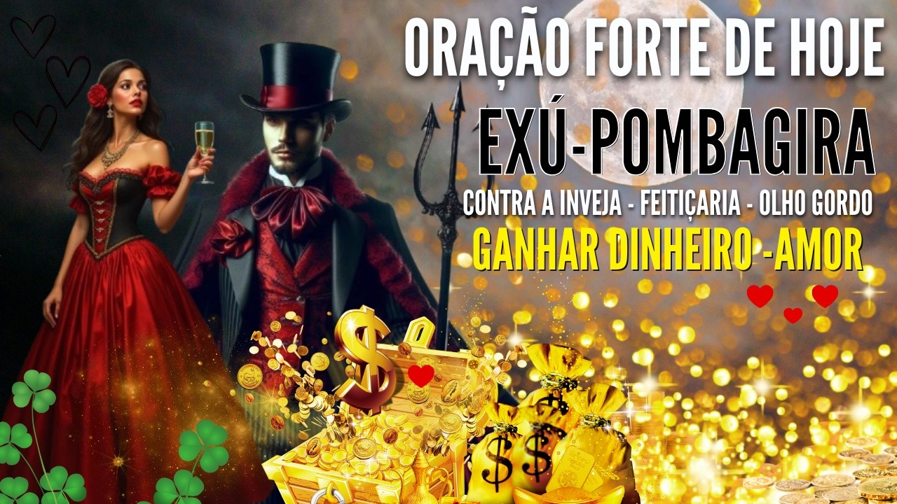 ORAÇÃO FORTE de EXÚ E POMBAGIRA para AFASTAR INIMIGOS ABRIR CAMINHOS URGENTE DINHEIRO PROTEÇÃO HOJE