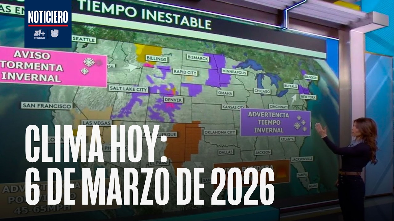 Clima hoy EEUU viernes 6 de marzo 2026: Tornados de categor&iacute;a EF-2 de Texas hasta Wisconsin