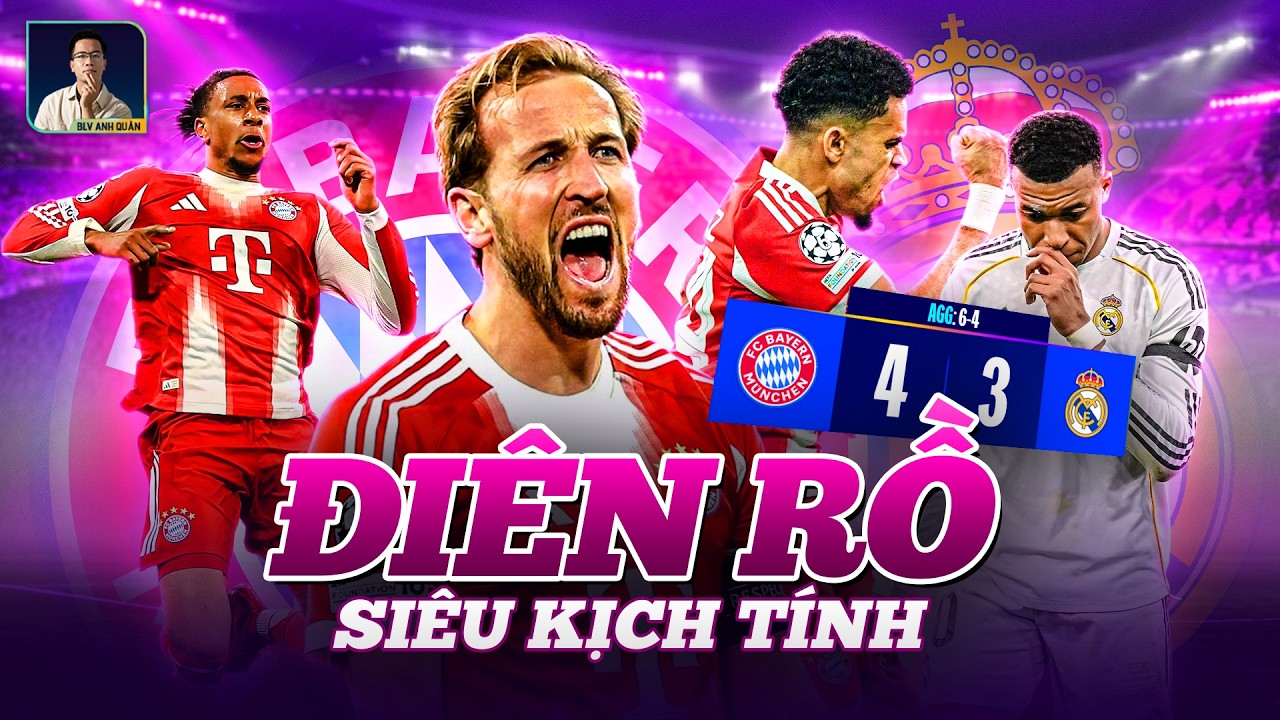 RƯỢT ĐUỔI SI&Ecirc;U KỊCH T&Iacute;NH, BAYERN HẠ REAL TRONG Đ&Ecirc;M ĐI&Ecirc;N RỒ KH&Aacute;C CỦA CHAMPIONS LEAGUE