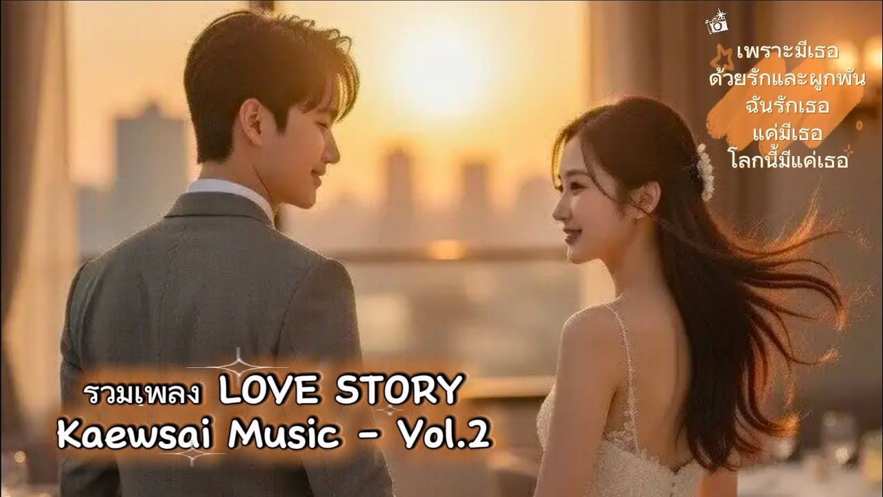 🌸 รวมเพลง Love Story | Kaewsai Music - Vol.2 📻🌺🎶