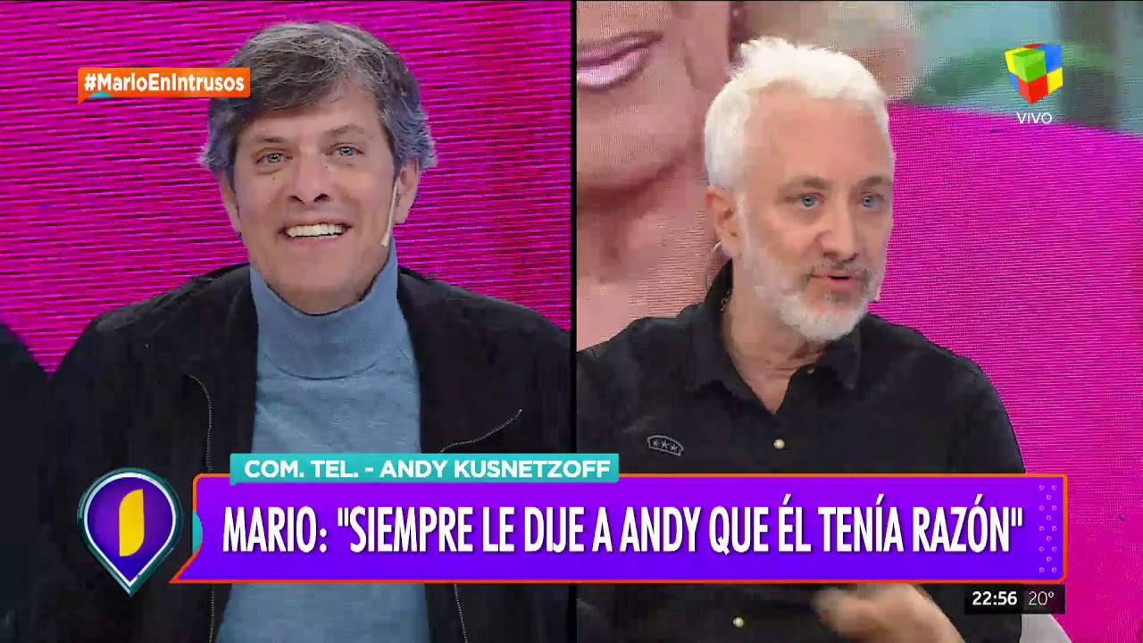 Emotivo reencuentro de Mario Pergolini y Andy Kusnetzoff en #Intrusos