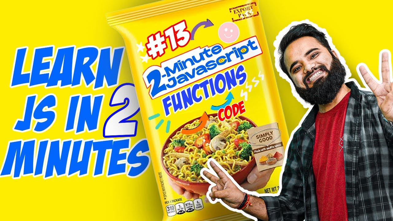 Functions in JavaScript | 2 Minute JS | JavaScript Tutorials in Hindi [Part 13]