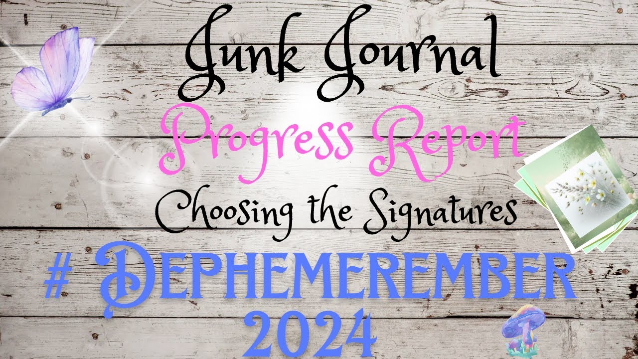 #Dephemerember 2024 choosing pages for the signatures