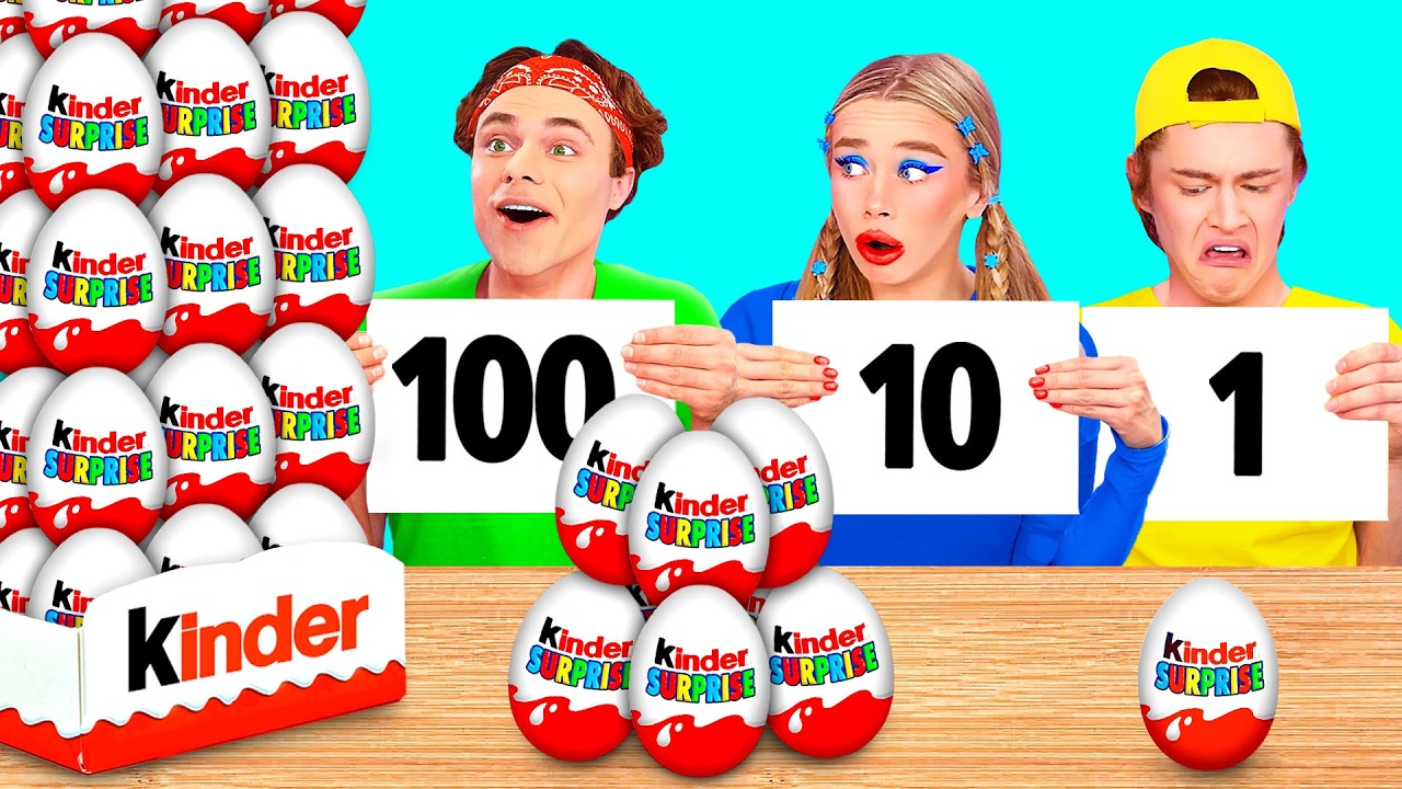 100 Layers of Food Challenge | Amazing Cooking Hacks by BaRaDa Challenge