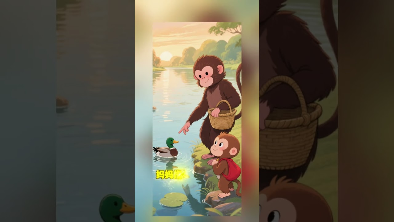小猴子下山 | Little monkey goes down the mountain | Children's Classic Chinese Studies