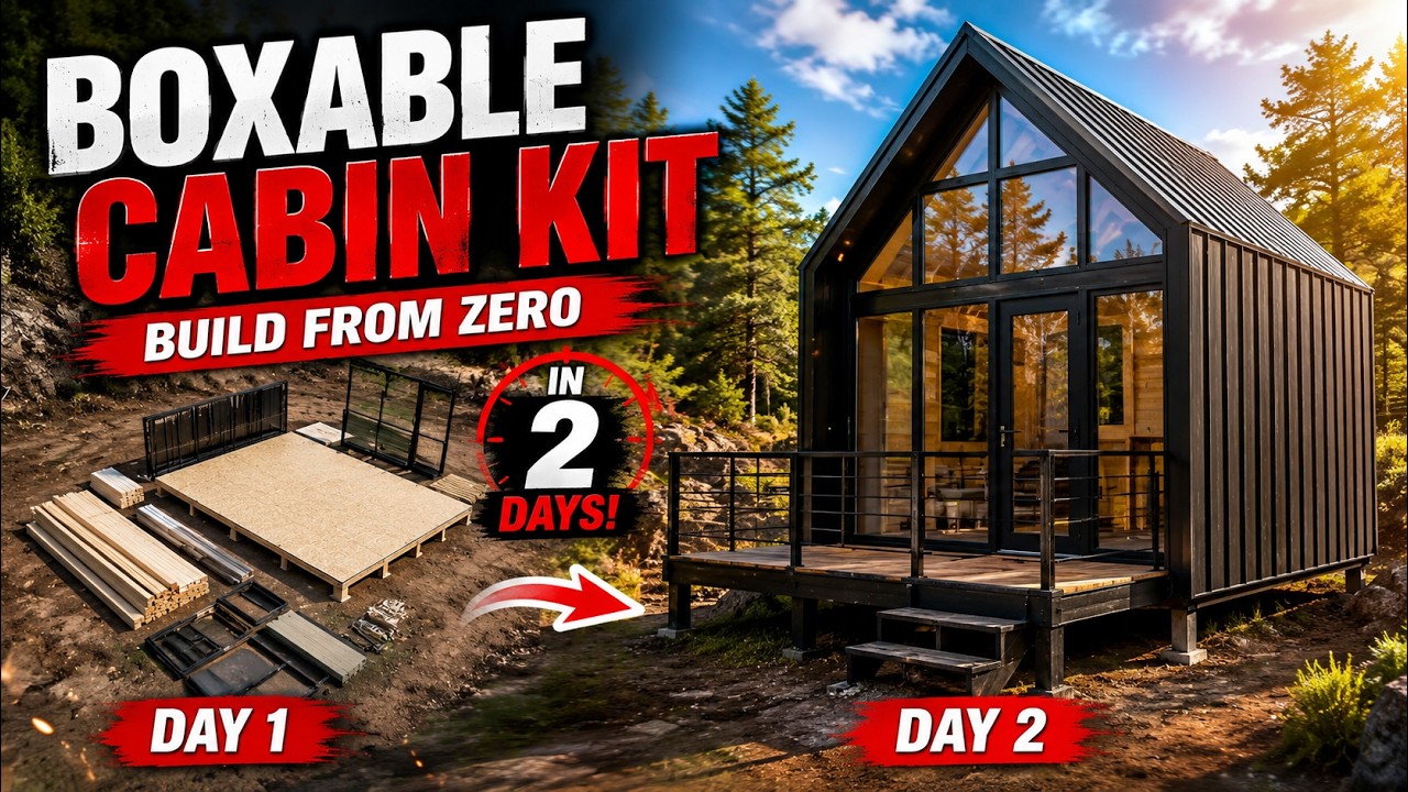 Aries Cista Boxable Prefab Cabin Kit – Comes as 3  Boxes Transforms into A Cabin  in  Just 2 Days