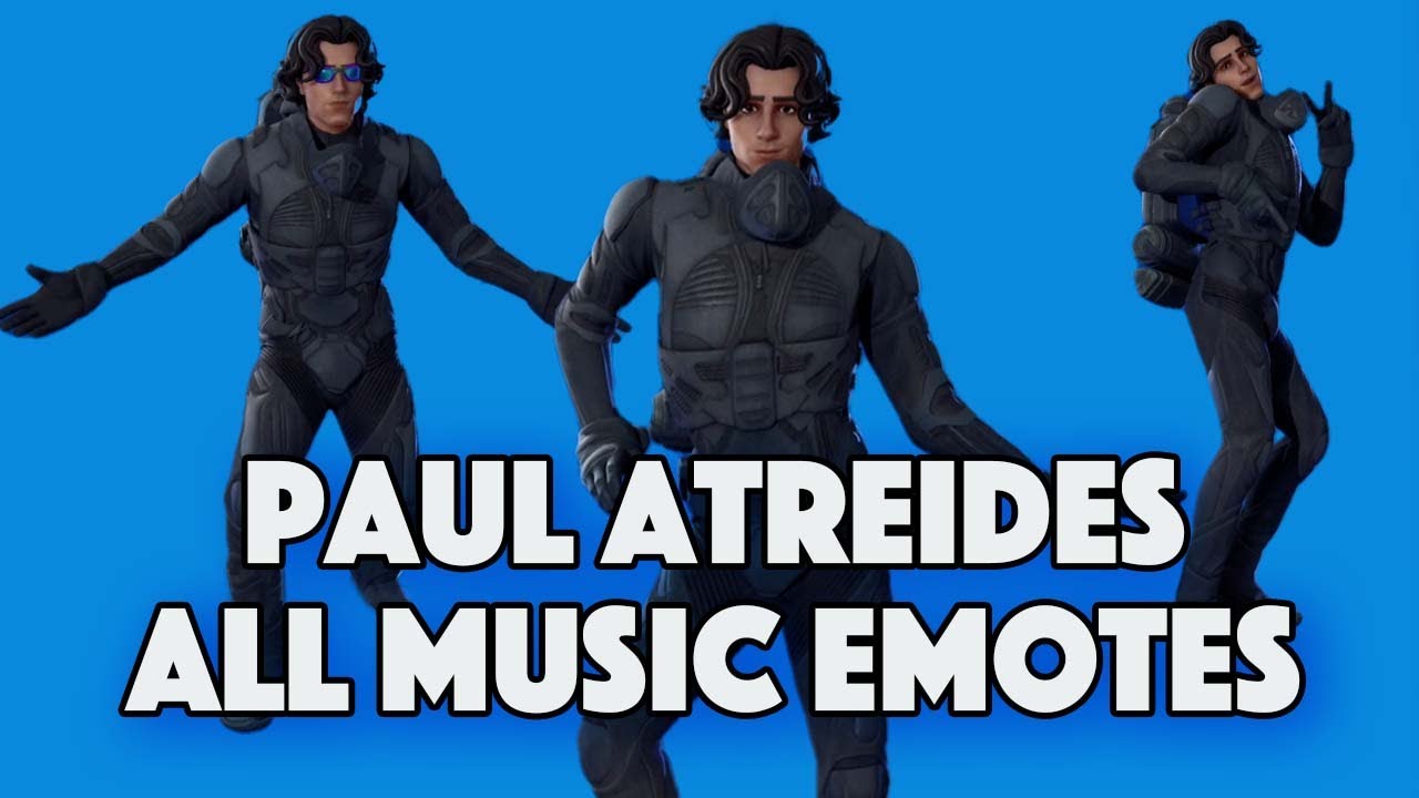 Paul Atreides Dances All Music Emotes (That we Have) - FORTNITE x DUNE