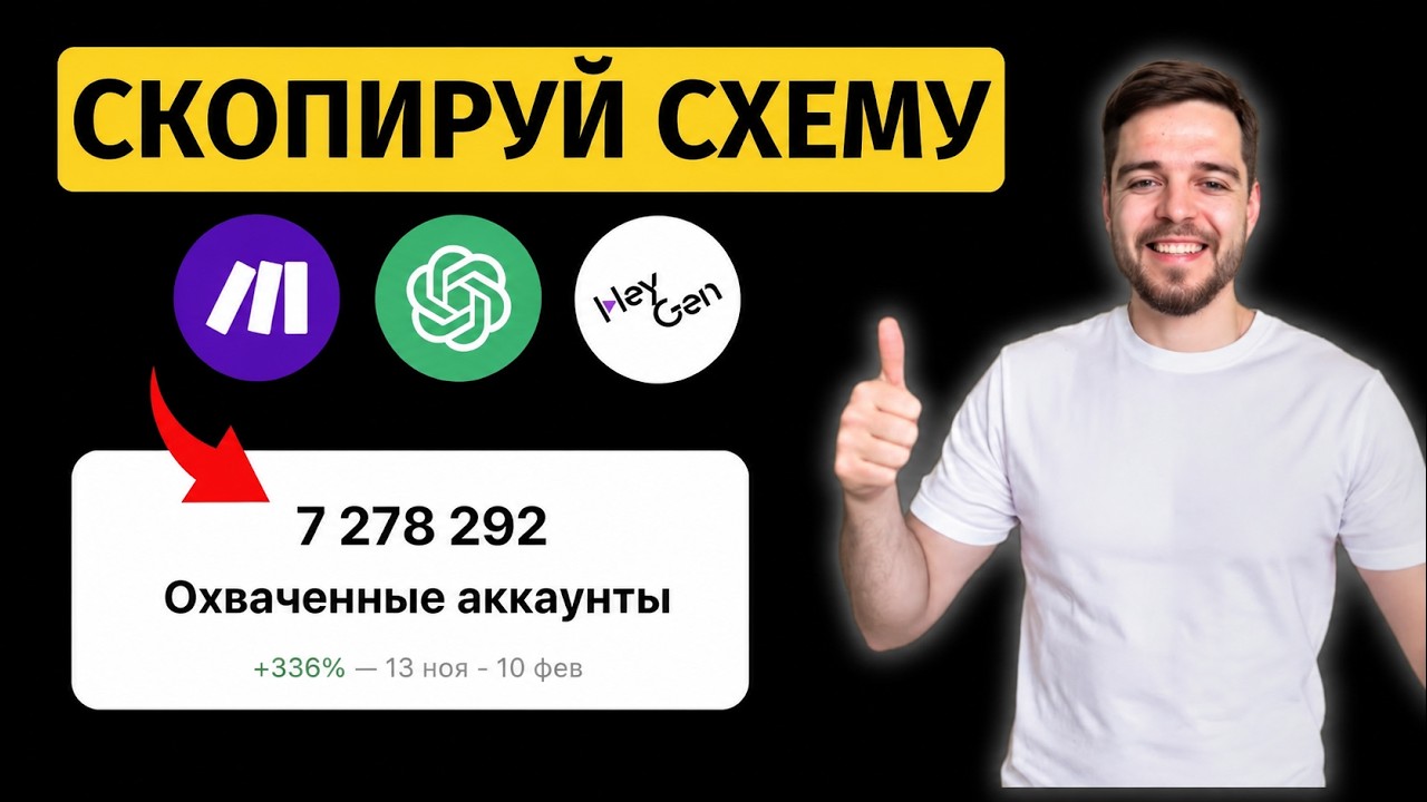Как АВТОМАТИЧЕСКИ создавать Reels с ВАШИМ лицом (ИИ-клон)