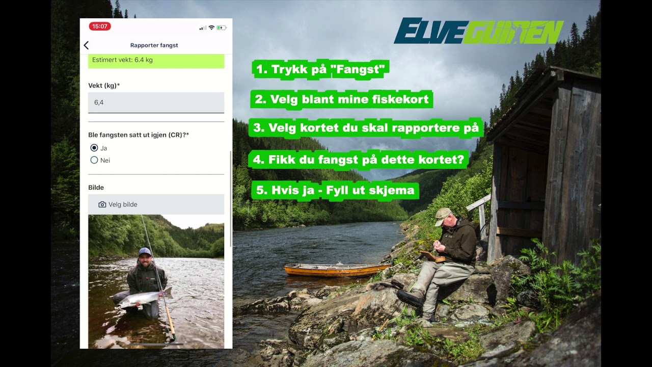 Fangstrapport  - Velg blant mine fiskekort