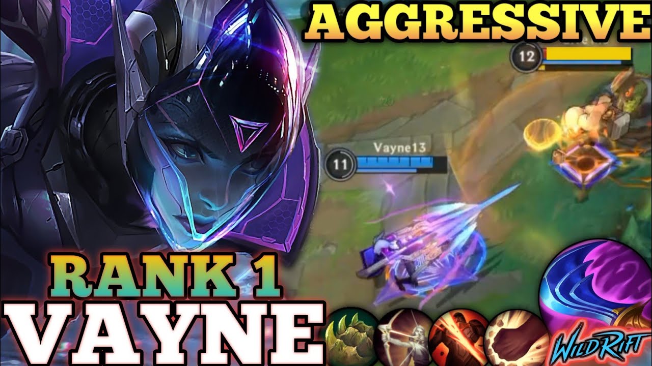 VAYNE UNSTOPPABLE MVP PLAY! DEADLY MAX ATK. SPEED DMG - TOP 1 GLOBAL VAYNE BY Vayne13 - WILD RIFT