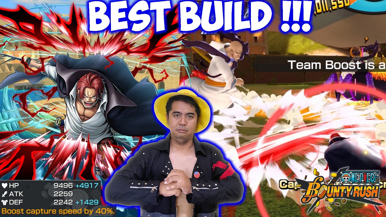 Build HP + Def EX Shanks Kamusari Auto OP 🔥🔥- One Piece Bounty Rush