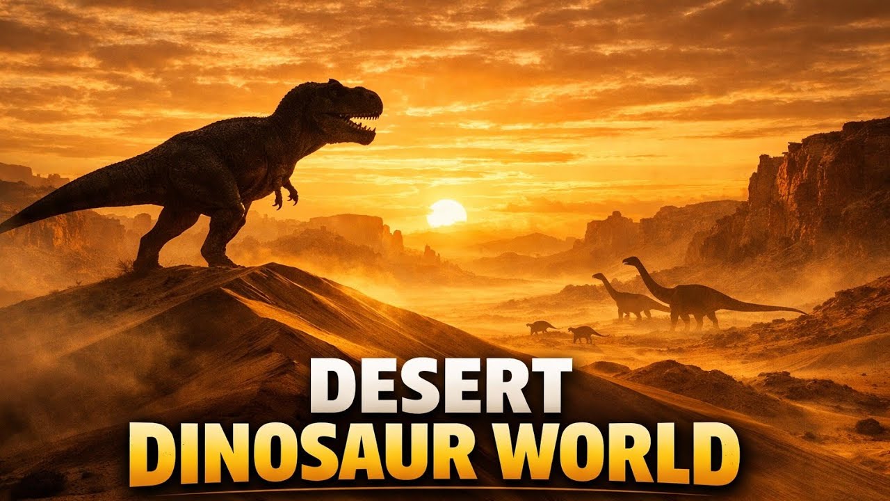 Lost Desert Dinosaur World 🦖🌵 | Cinematic Discovery-Style ASMR Documentary