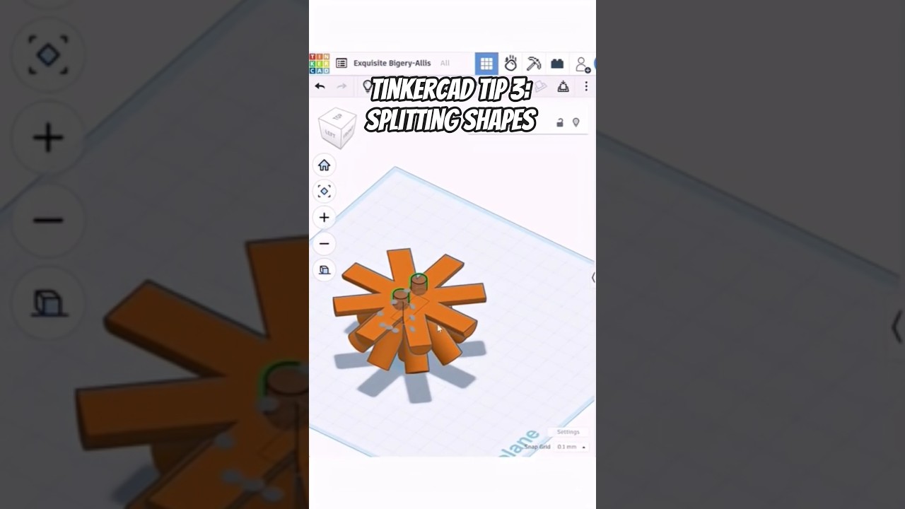 Tinkercad tutorial 3: how to split model to print without support
