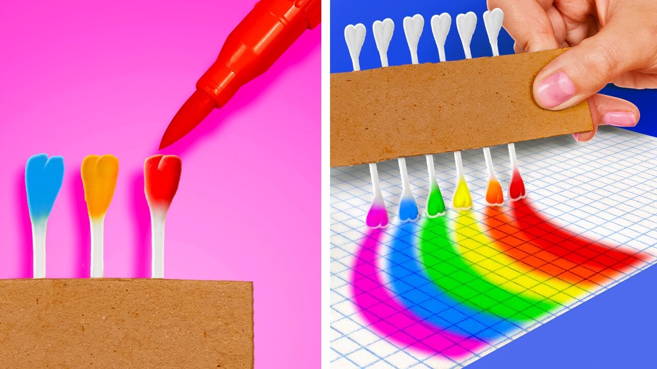 TRUCURI & GADGETURI PENTRU PĂRINȚI 📦 Pictează ca un profesionist 🎨 Creații din carton – 123 GO Like!