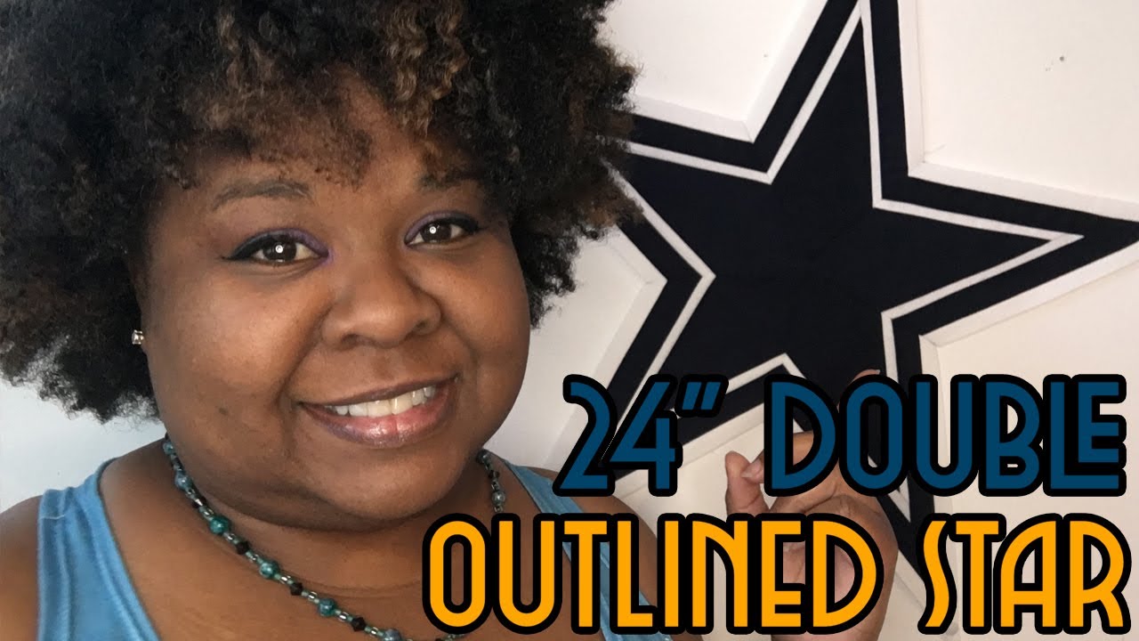 FREE PATTERN! 24 Inch Double Outlined 5-Pointed Star