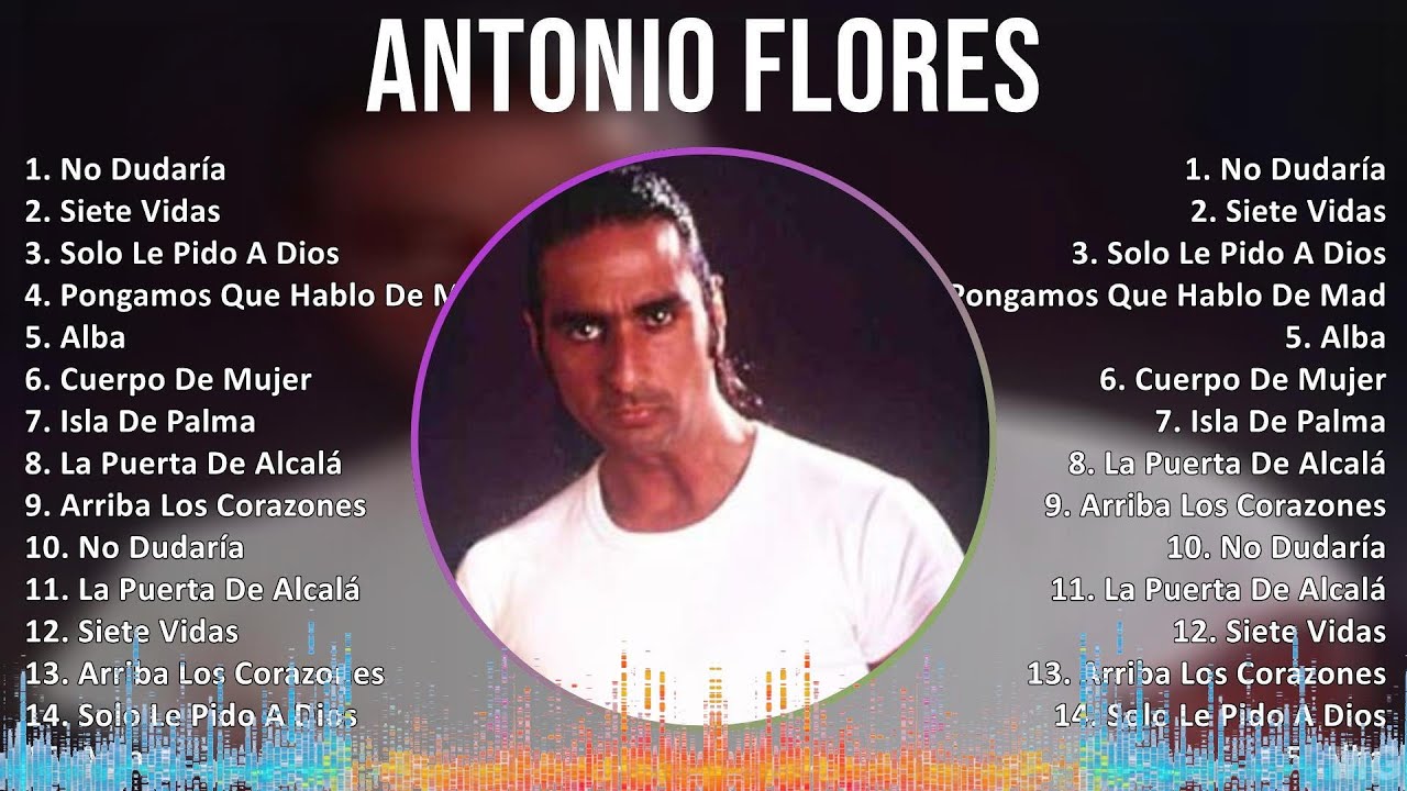 Antonio Flores 2024 MIX Las Mejores Canciones - No Dudar&iacute;a, Siete Vidas, Solo Le Pido A Dios, Po...