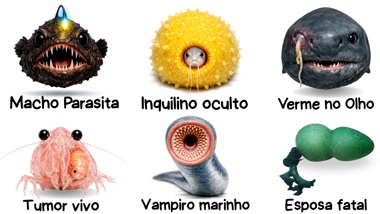 Cada Parasita mais BIZARRO do OCEANO Explicado