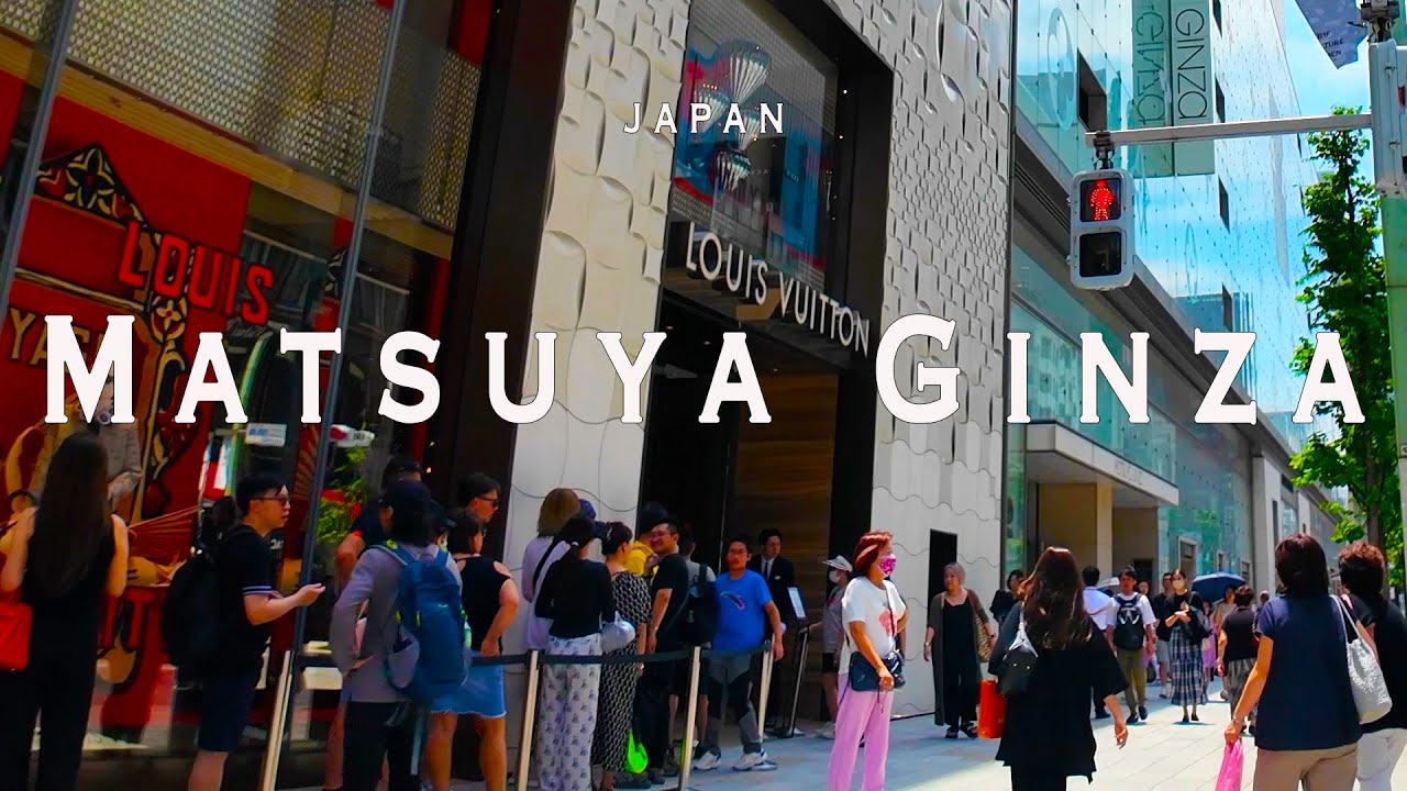 Matsuya Ginza 4K Walking Tour (Tokyo Japan) - Tour with Captions & Immersive Sound,松屋銀座.