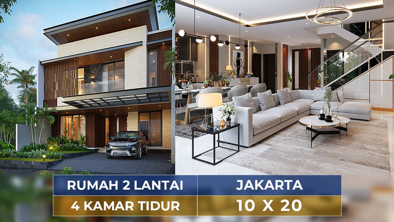 KOK BISA?! RUMAH MODERN DI JAKARTA INI TAMPIL BERKELAS DI LEBAR LAHAN 10 METER! - JASA DESAIN RUMAH