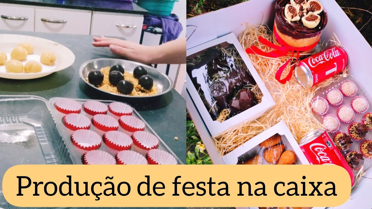 Rotina de encomenda de festa na caixa