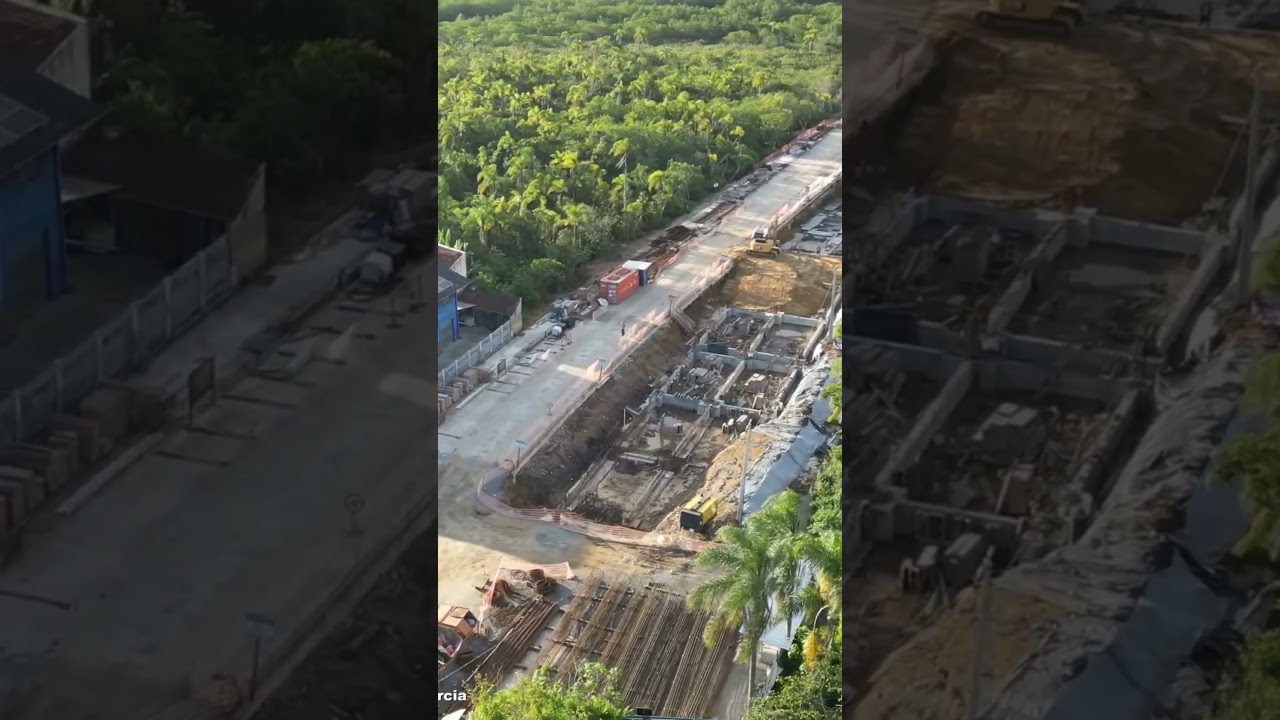 Ponte Joinville Atualiza&ccedil;&atilde;o 12A #dronevideo #joinville #imagensaereas #obras #pontes