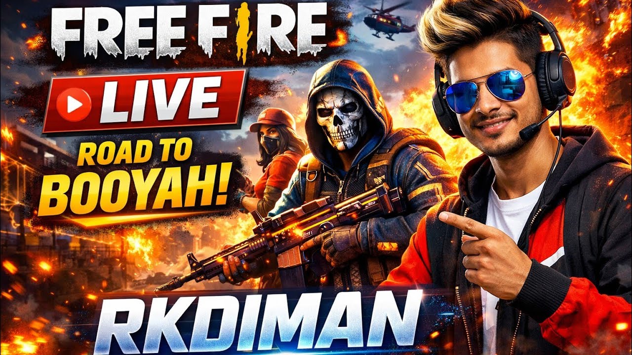 🔴 LIVE FREE FIRE RANK PUSH | Grandmaster Grind 🔥 Hindi Live  #live​ #trending​ #gaming​ #freefire​
