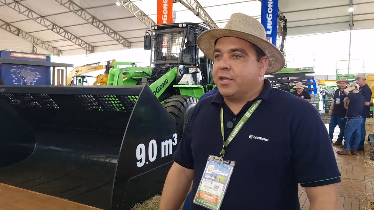LiuGong apresenta pá carregadeira elétrica desenvolvida para o agro na América Latina