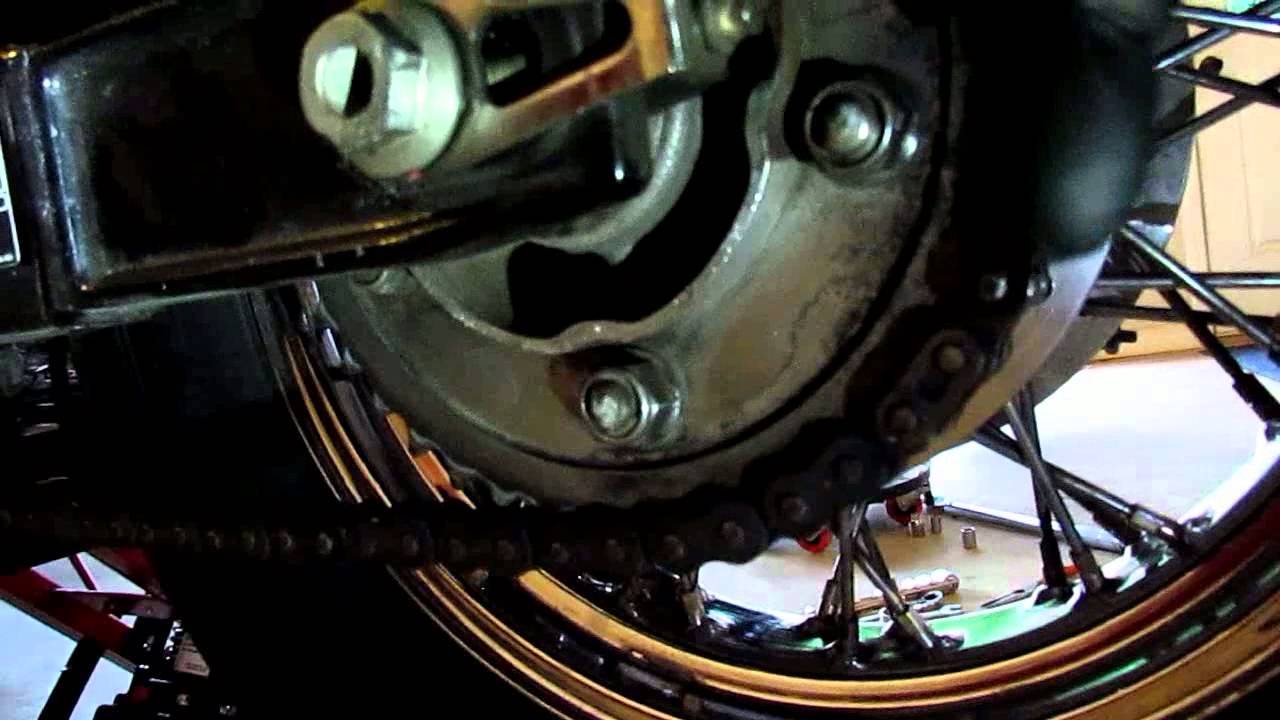Adjust the Chain on a Honda VT750 ACE Shadow Motorcycle