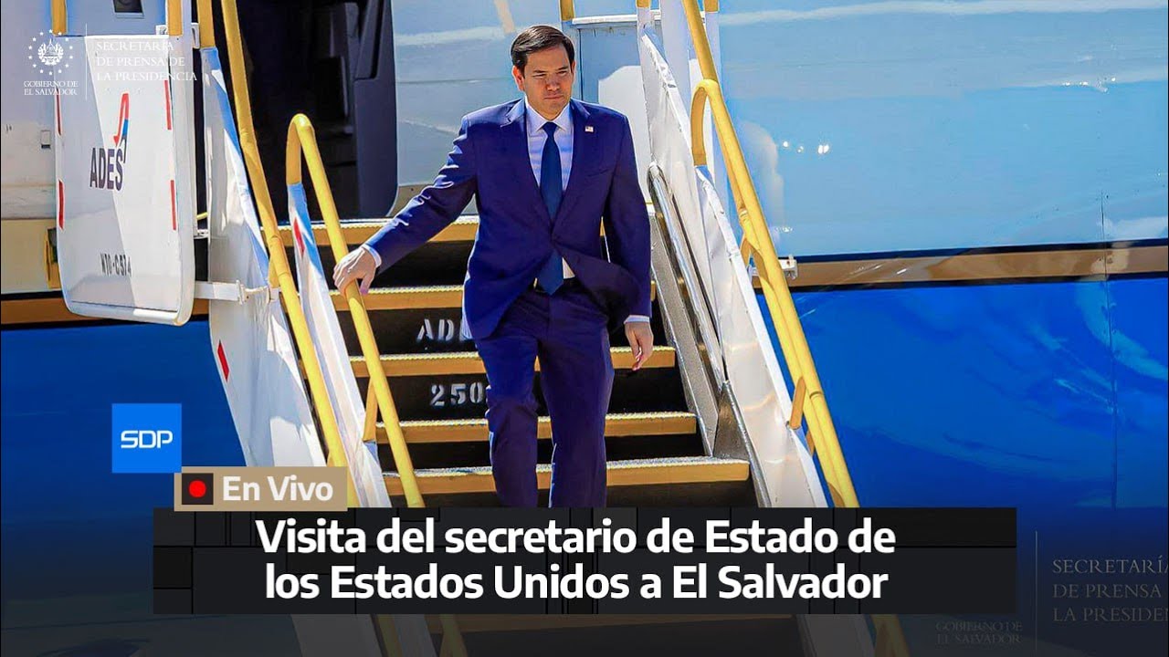 Gobierno del Presidente Nayib Bukele recibe al secretario de Estado de Estados Unidos, Marco Rubio