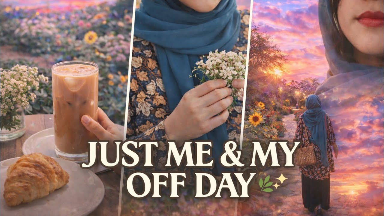 ✨ Off Day After Work | Calm & Healing Life in UAE|Aesthetic🌻