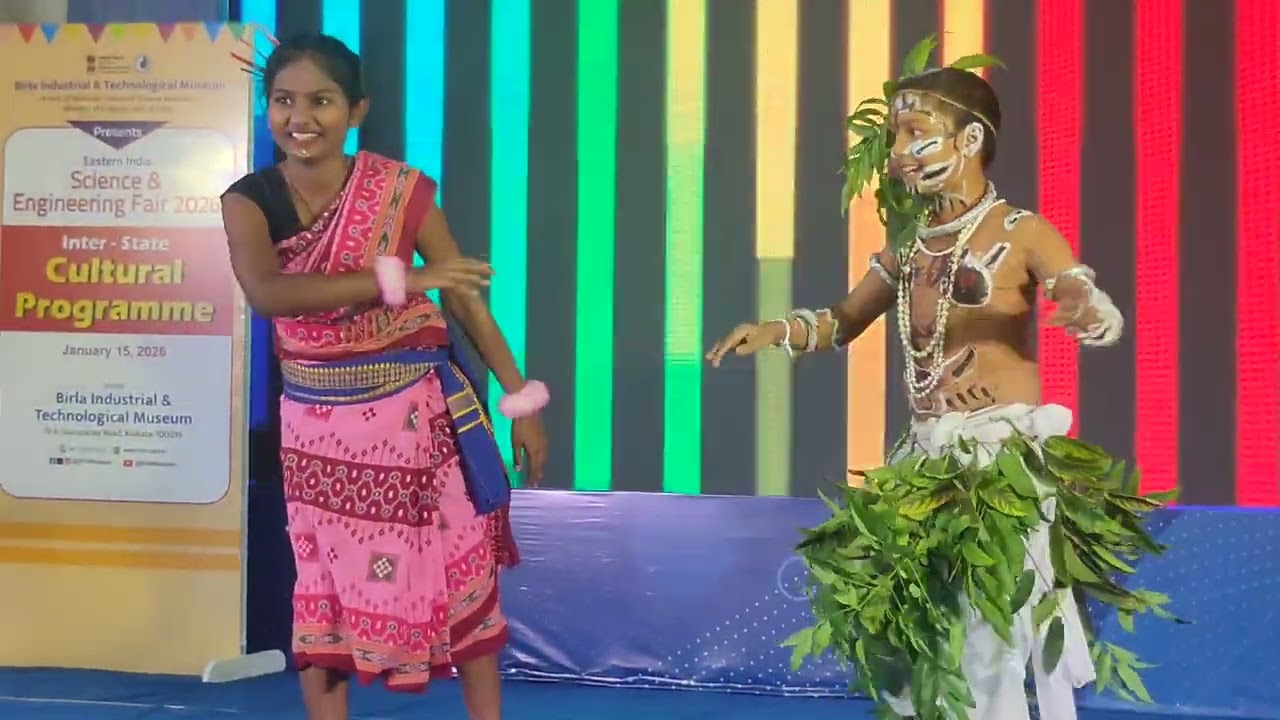 Eastern India science fair at BITM Kolkata. Cultural program by odisha participate.