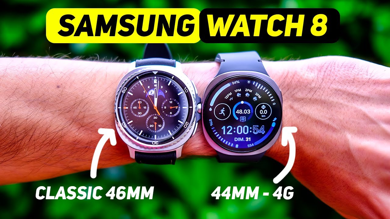 Test complet - 24h avec les Samsung Galaxy Watch 8 4G & la 8 Classic dans la vraie vie