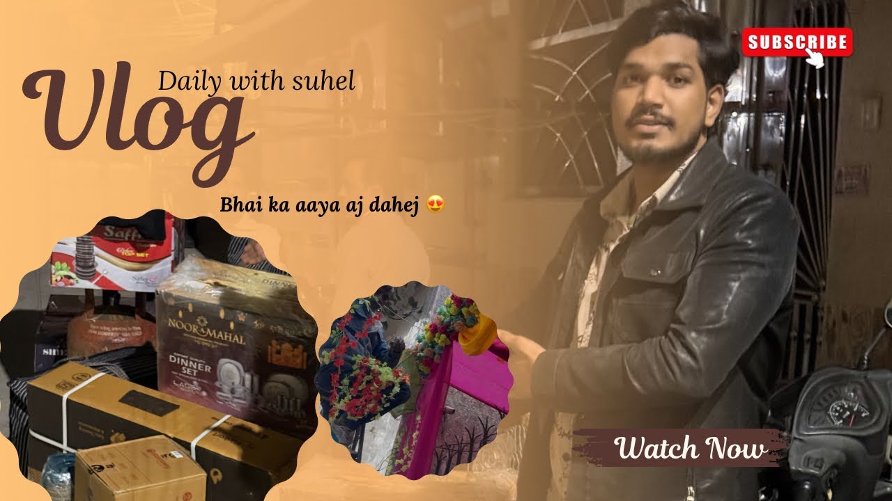 Bhabhi ke ghr gai saman leni 🥳| puri gali me laga shadi ka tent 🥳