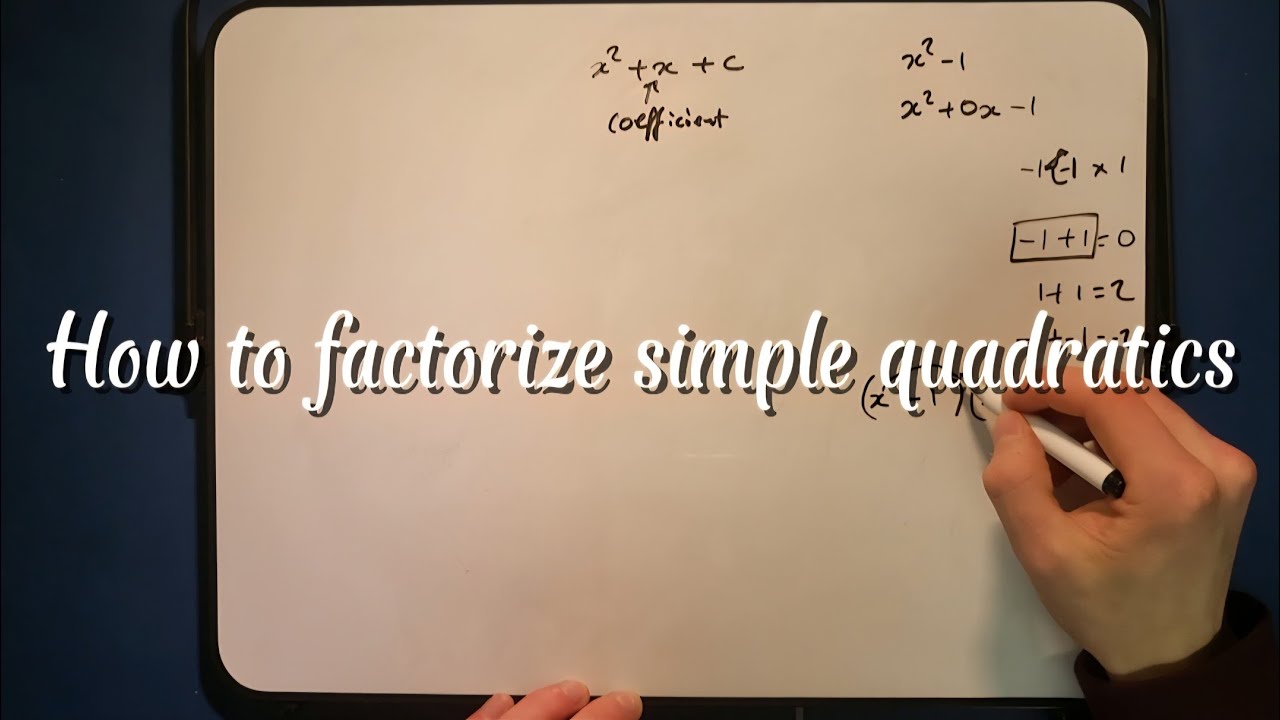 How to factorize simple quadratics 