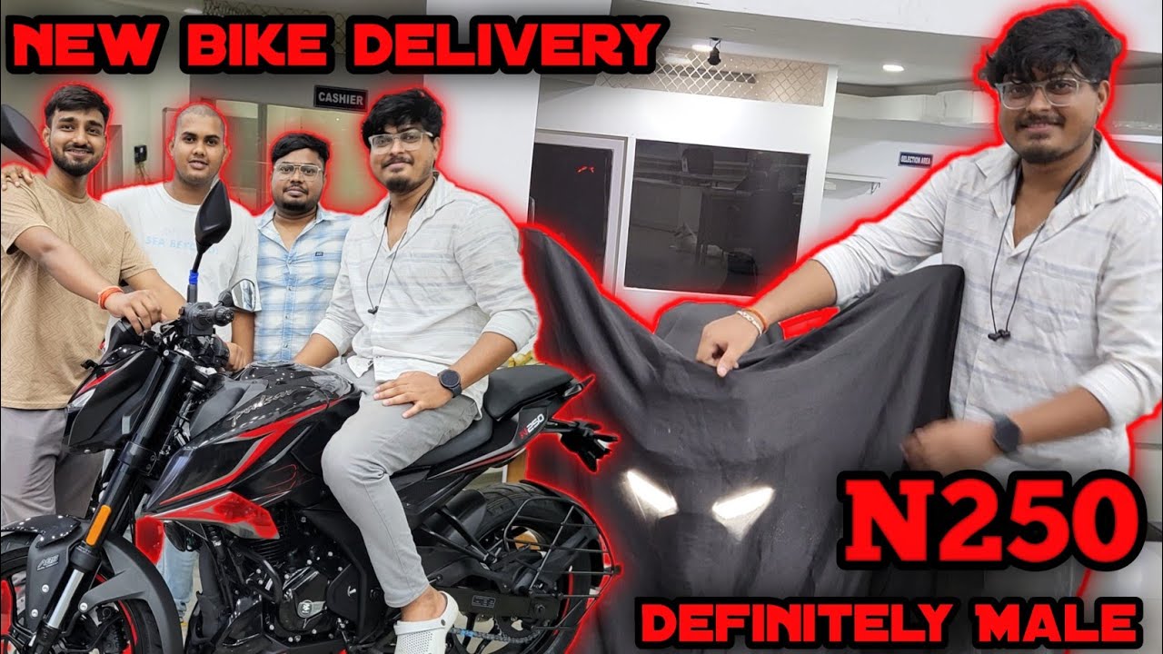 Apne group ki pehli N250❤️| New pulsar N250 2024 | Delivery of N250 | Best bike of bajaj❤️| PULSAR😍