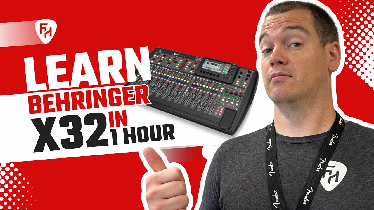 Учебное пособие по Behringer X32 для начинающих — освойте Behringer X32 за 1 час