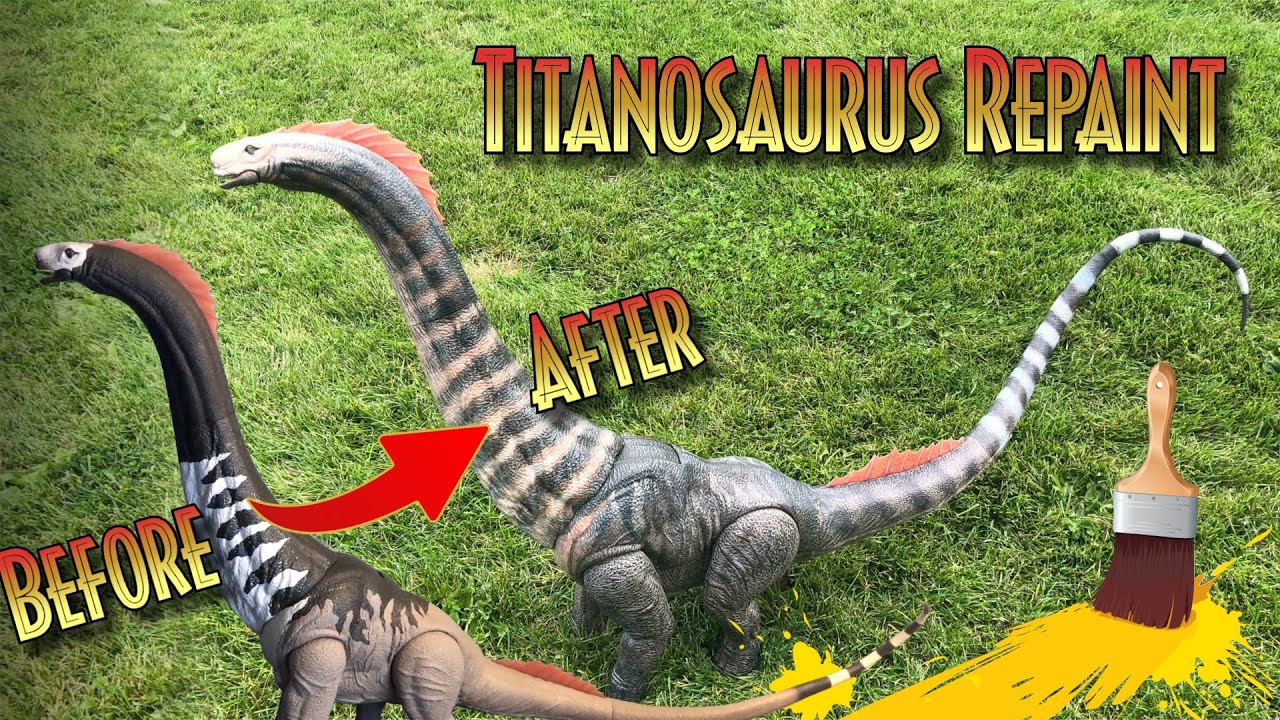 Repainting the Titanosaurus Toy #JurassicWorldRebirth #Repaint