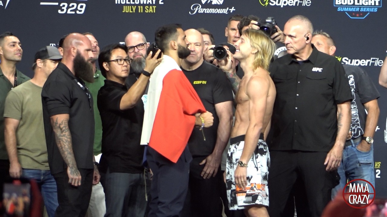 UFC 329: Benoit Saint Denis vs. Paddy Pimblett Weigh-in Face Off